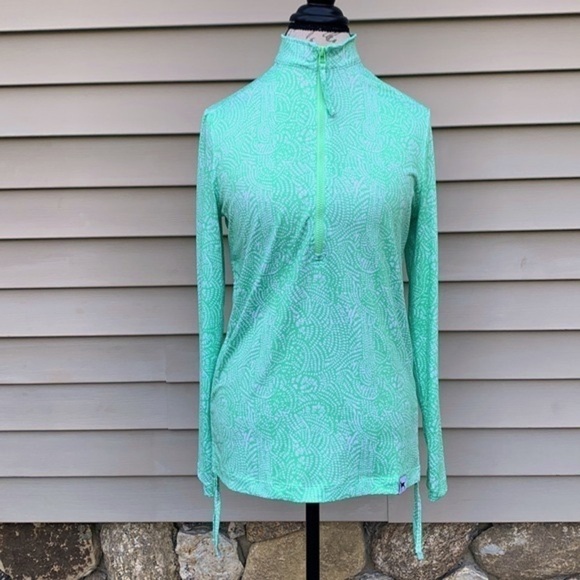 The Black Dog Ladies Outfitters Half Zip - Minty Green - Picture 1 of 16